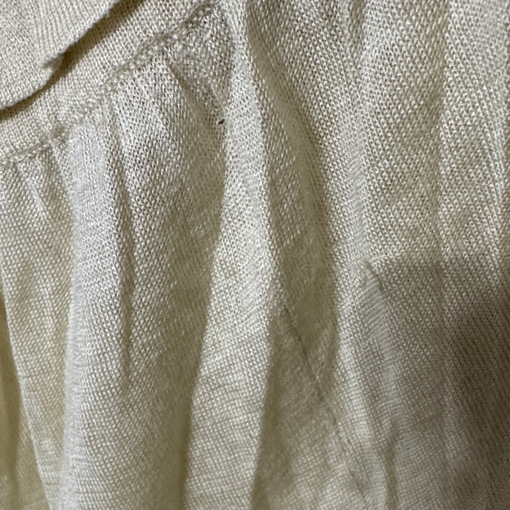 NICOLE FARHI Light Tan Ruffled Blouse - Picture 5 of 5